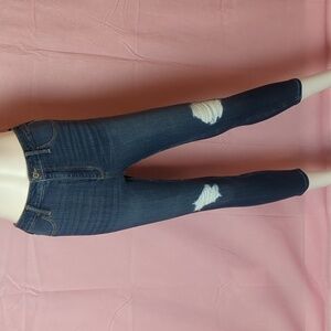 Hollister Ultra High Rise Jean Leggings in Medium Blue Wash size 5XS